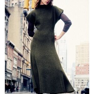 Zara Olive Maxi Dress